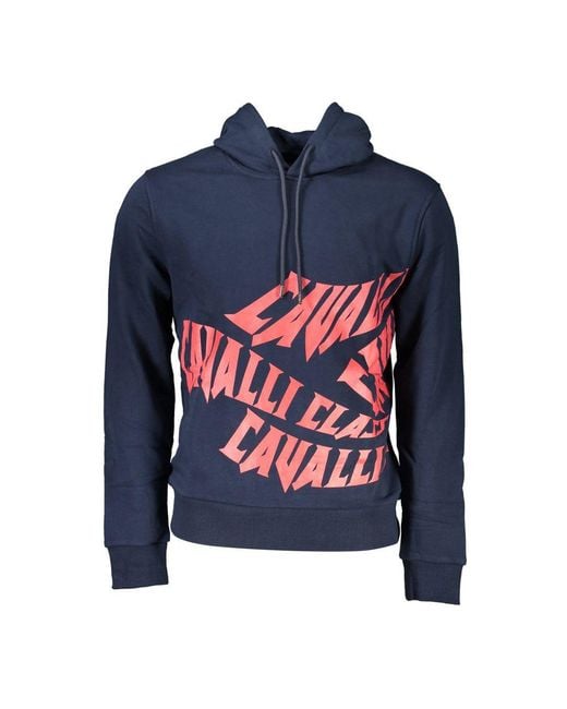 Roberto Cavalli Blue Cotton Sweatshirt for men