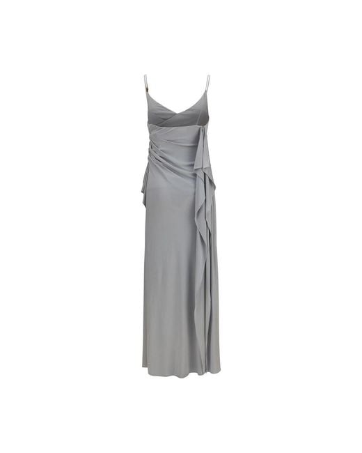 Versace Gray Viscose Casual Dress