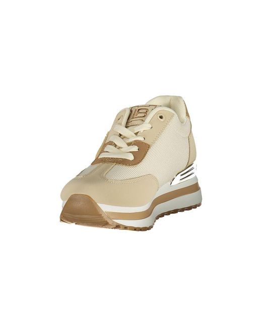 Laura Biagiotti Natural Beige Polyurethane Sneaker