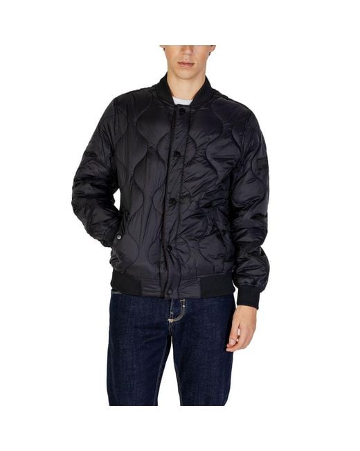 Gianni Lupo Blue Polyamide Jacket for men