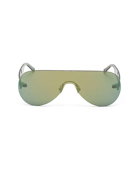 Belstaff Green Gray Acetate Sunglasses