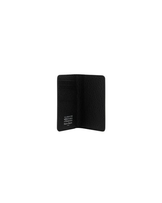 Maison Margiela Black Calf Leather Bos Taurus Wallet for men