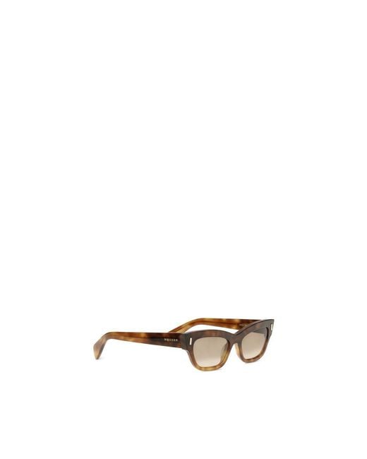 McQueen Metallic Brown Acetate Sunglasses