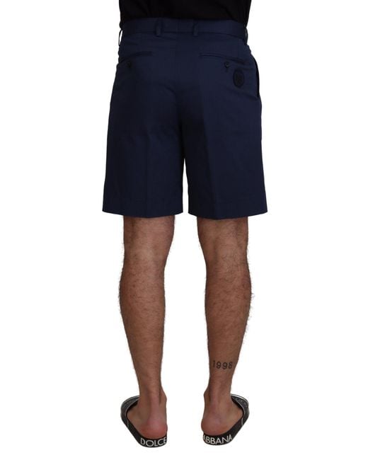 Dolce & Gabbana Blue Elegant Chino Shorts for men