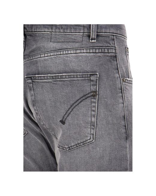 Dondup Gray Chic Dian Jeans With Distressed Detailing for men