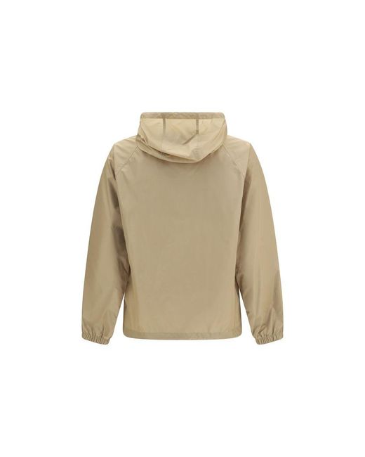 Burberry Natural Beige Nylon Shell Jacket for men