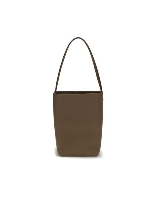 The Row Brown Calf Leather Bos Taurus Shoulder Bag