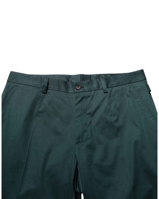 Dolce & Gabbana Blue Cotton Formal Dress Trouser Pants Co+03 for men