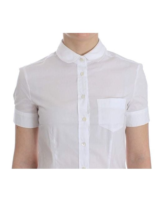 John Galliano Cotton Shirt White Sig12559