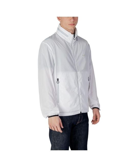 ARMANI EXCHANGE Gray White Polyester Jacket for men