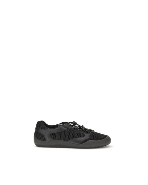 Prada Black Polyester Athletic Sneakers for men
