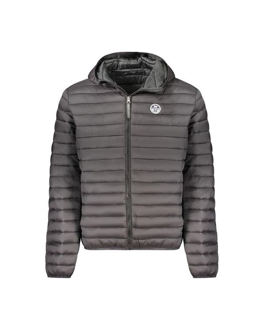 North Sails Gray Polyester Jacket for men