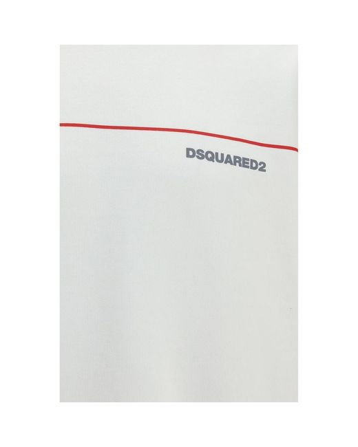DSquared² White Cotton Sweatshirt for men