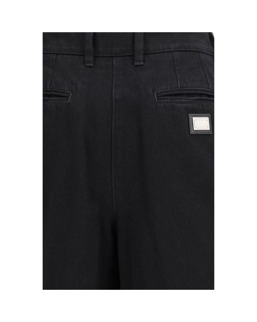 Dolce & Gabbana Black Cotton Jeans Denim