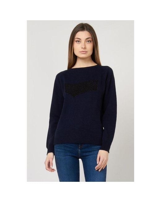 Gas Blue Marabou Sweatshirt
