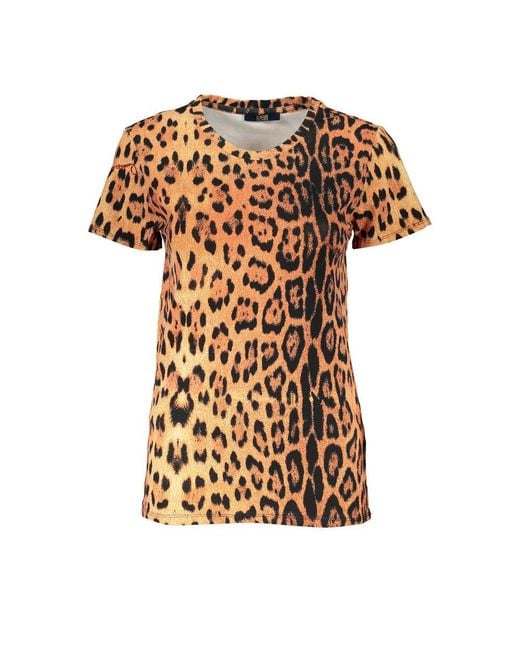 Roberto Cavalli Brown Arancione Cotton T for men