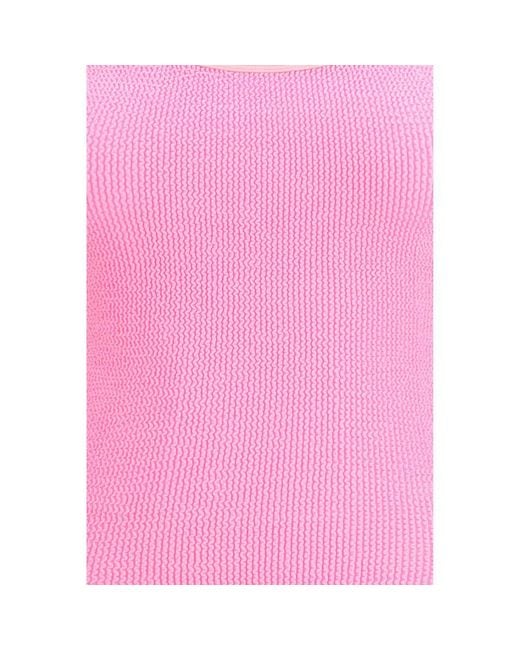 Hunza G Pink Multicolor Polyamide One