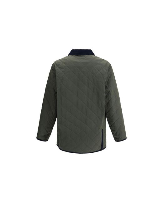 Valentino Gray Logo Quilted Jacket for men