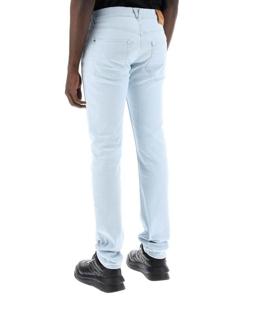 Versace Blue Slim Medusa biggie Jeans for men