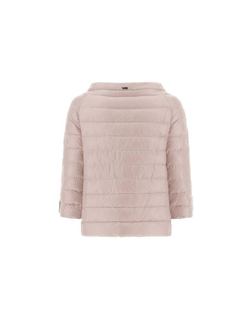Herno Pink Multicolor Polyamide Shell Jacket