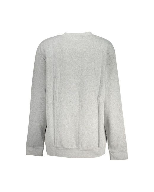 Roberto Cavalli Gray Polyester Sweatshirt
