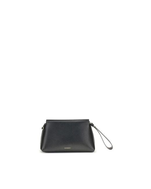 Givenchy Gray Black Calf Leather Bos Taurus Wallet