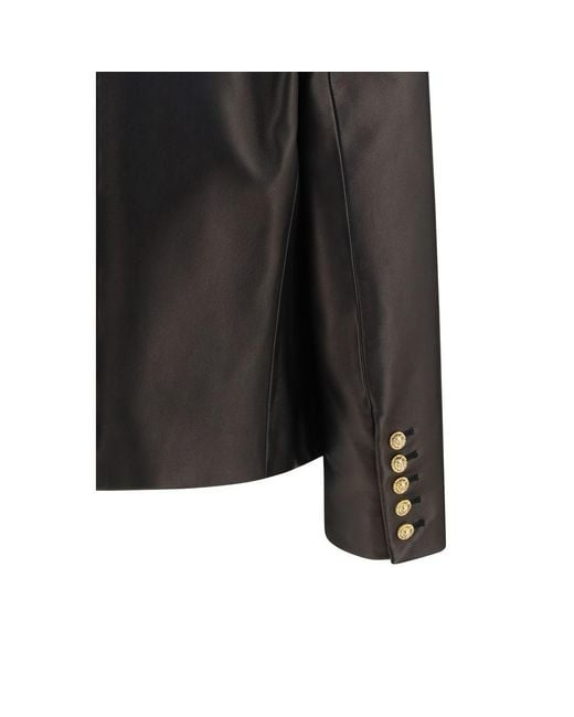 Balmain Black Lamb Ovis Aries Aries Leather Jacket