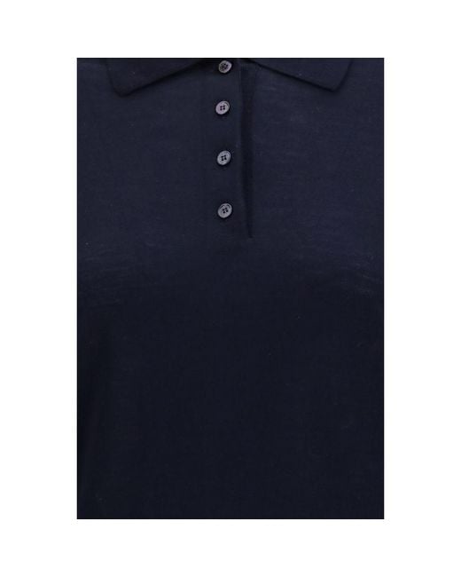 Golden Goose Deluxe Brand Blue Wool Oves Aries Shirt