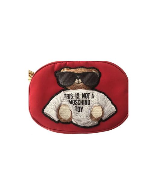 Moschino Couture Red Nylon Belt Bag