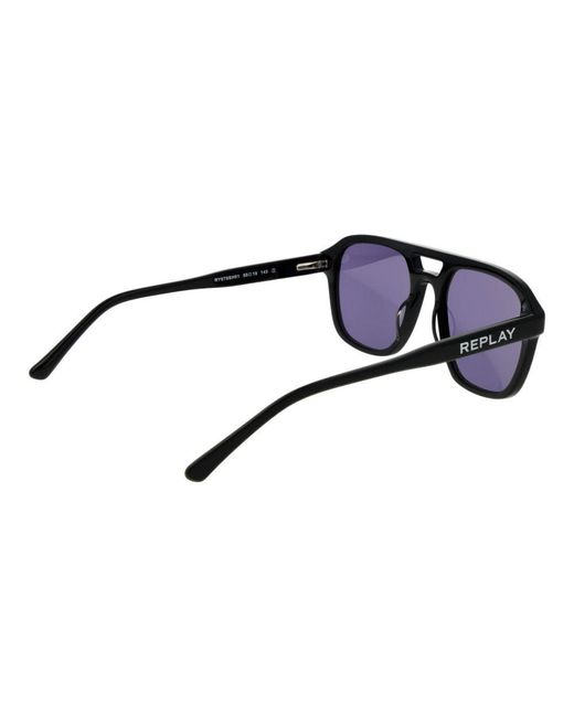 Replay Blue Plastic Sunglasses for men