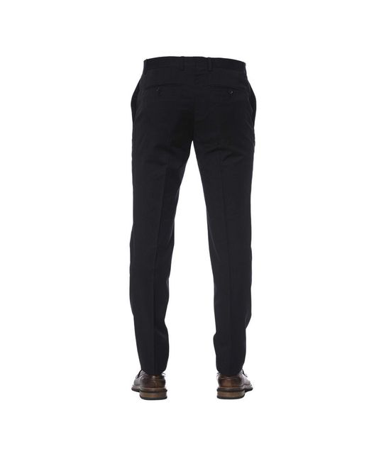 Trussardi Black Virgin Wool Men Pant for men