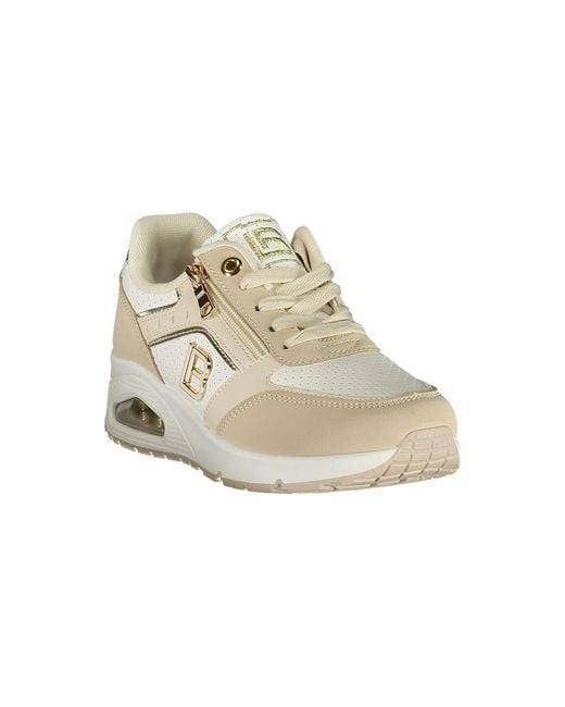 Laura Biagiotti Natural Beige Polyurethane Sneaker