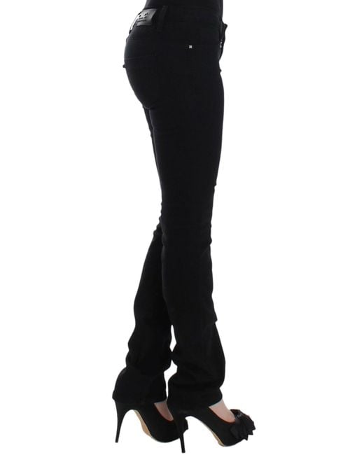 CoSTUME NATIONAL Straight Leg Jeans Black Sig12469