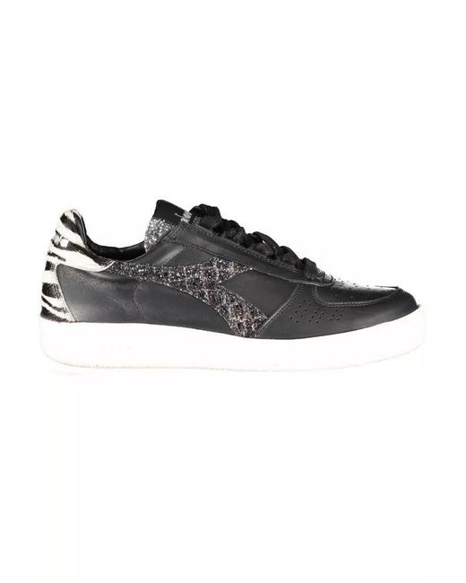 Diadora Black Fabric Sneaker