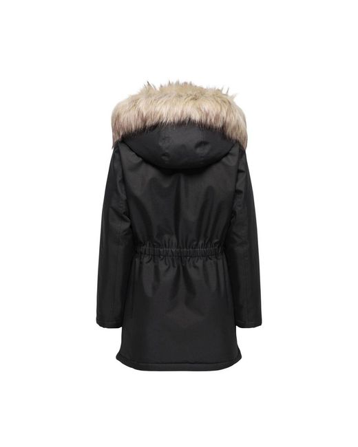 ONLY Black Recycled Polyester Parka