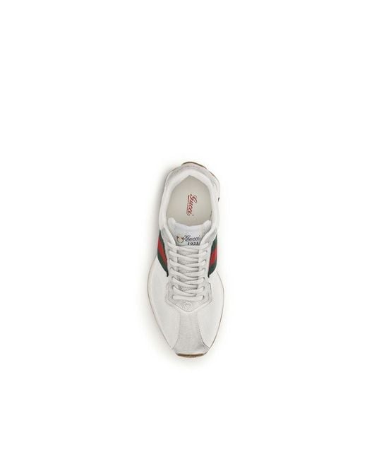 Gucci White Polyester Athletic Sneakers