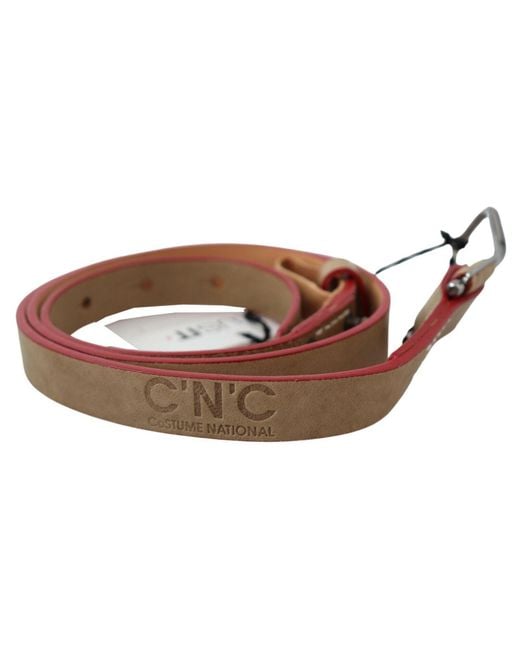 CoSTUME NATIONAL Black Leather Fashion Belt