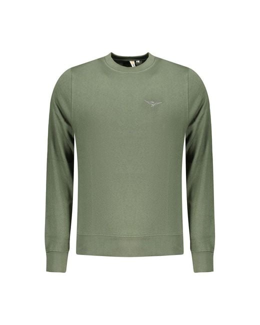 Accademia Militare Green Verde Cotton Men Sweatshirt for men