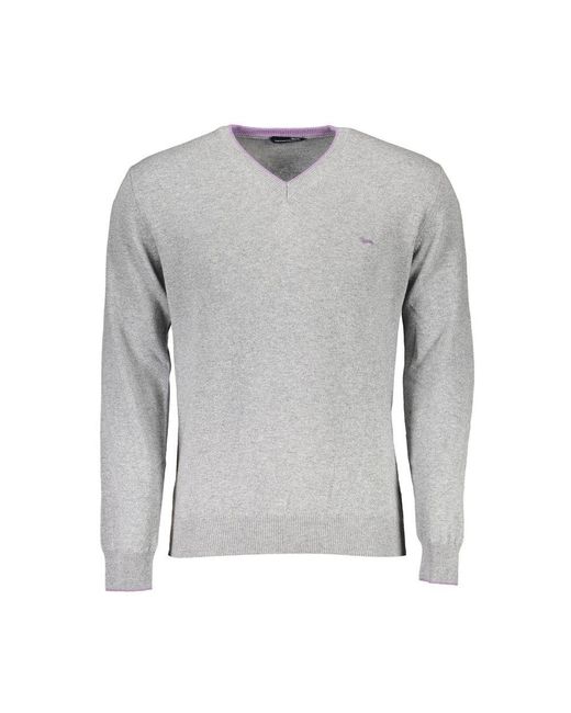 Harmont & Blaine Gray Grigio Wool Mens Sweater for men