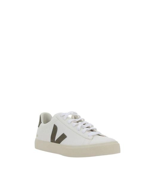 Veja White Calf Leather Bos Taurus Low Top Sneakers for men