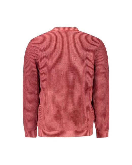 Pepe Jeans Red Cotton Sweater for men