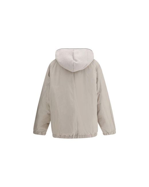 Brunello Cucinelli Gray Padded Jacket