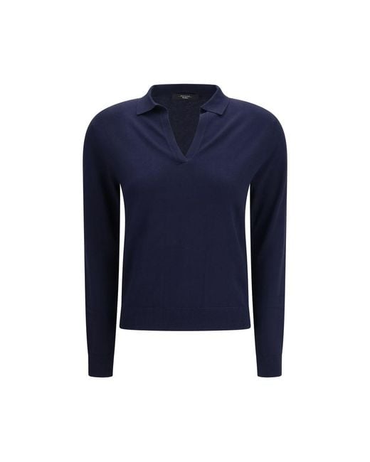 Max Mara Blue Viscose Sweatshirt