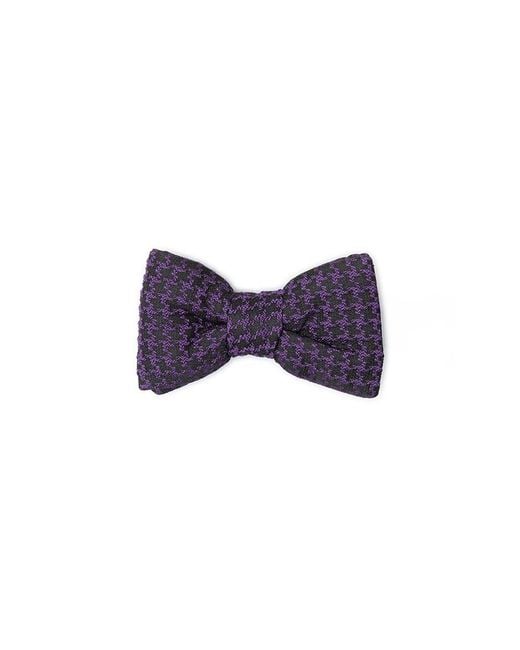 Tom Ford Purple Multicolor Silk Bowtie for men
