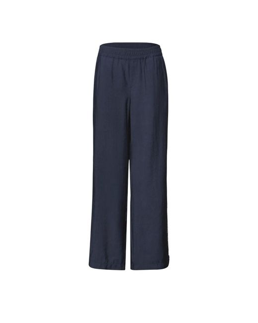 Street One Blue Modal Casual Pants