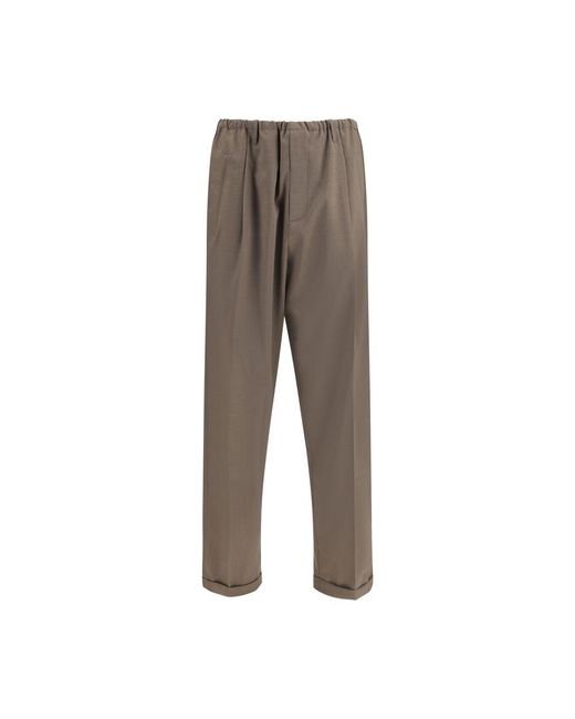 Magliano Men's Gray Baggy Elastic Pants