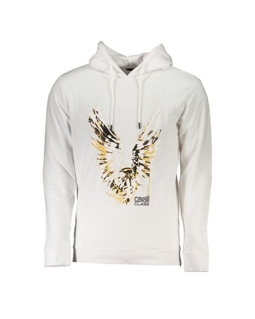 Roberto Cavalli Gray Cotton Sweater for men