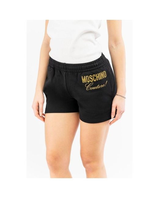 Moschino Black Multicolor Cotton Sportswear