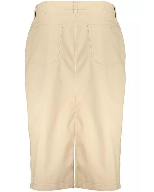 Gant Natural Chic Longuette Skirt With Classic Button Detail