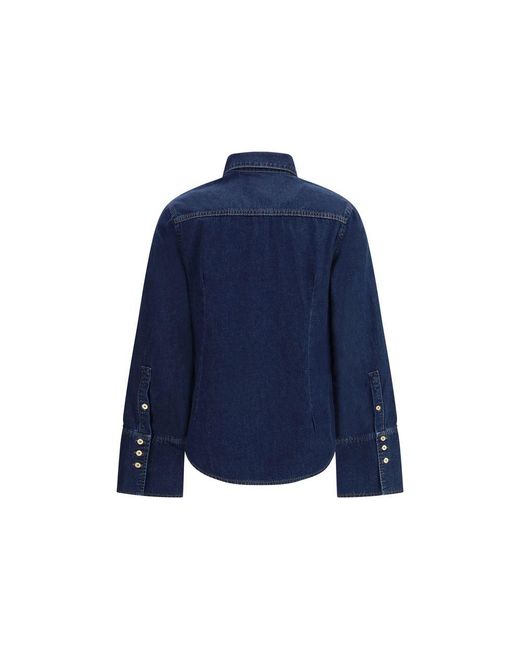 7FOR Blue Denim Shirt
